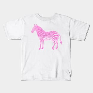 Pink Zebra Kids T-Shirt